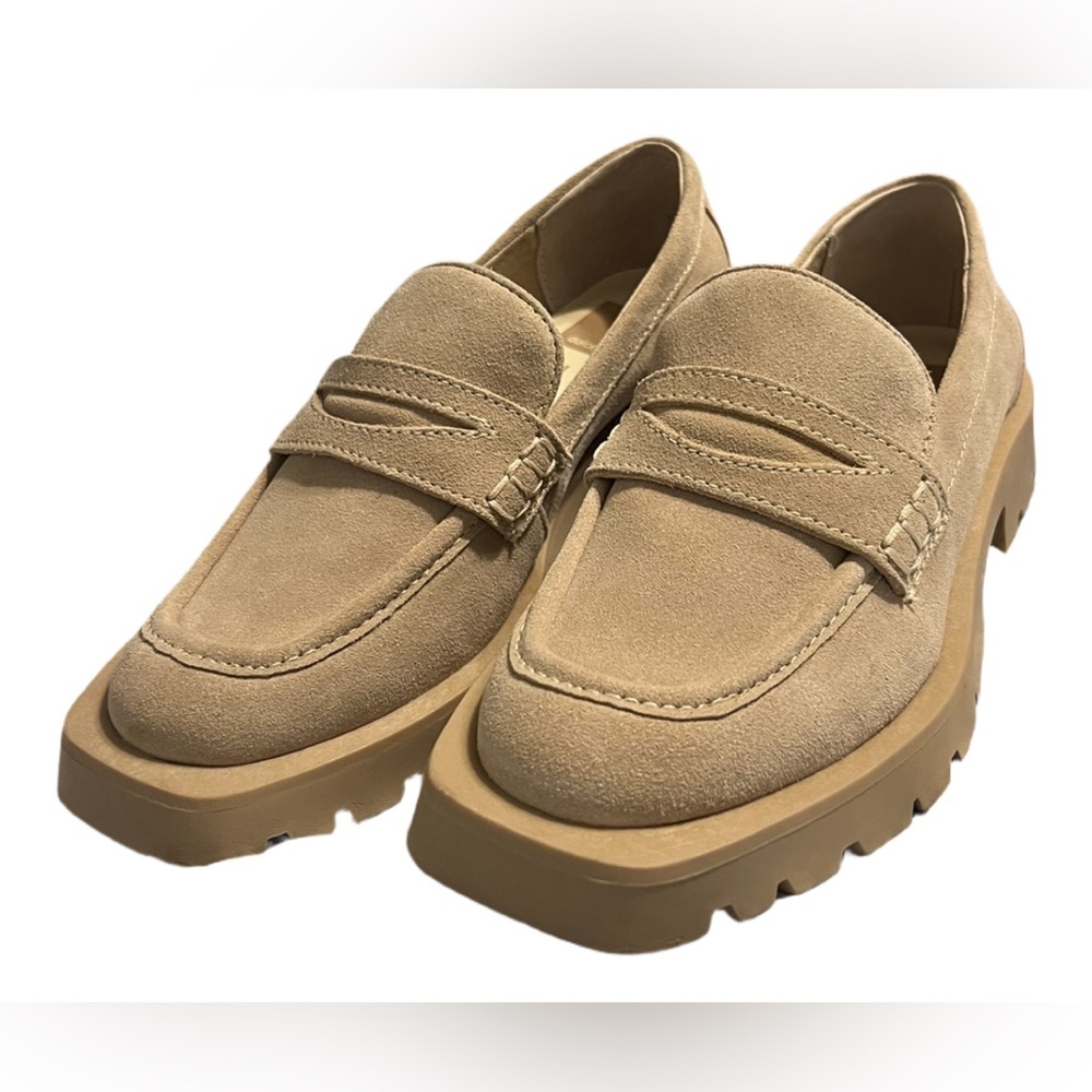 Dolce Vita Elias Suede Dune Women’s Loafers Size 6.5 - Picture 4 of 7